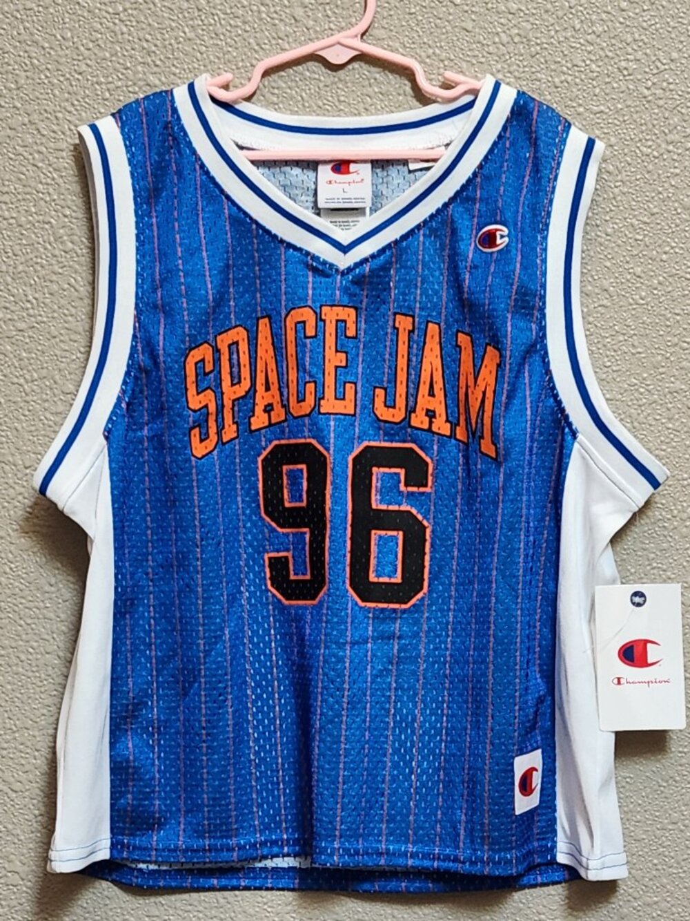 CHAMPION - Youth SPACE JAM - March Madness Basketball Jersey - Large - NEW NWT